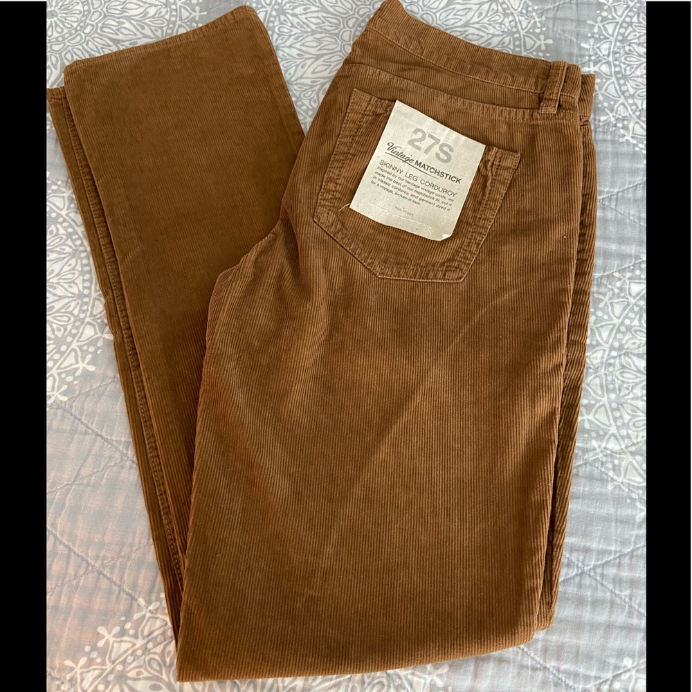 JCrew Matchstick cords sz 27S nwt